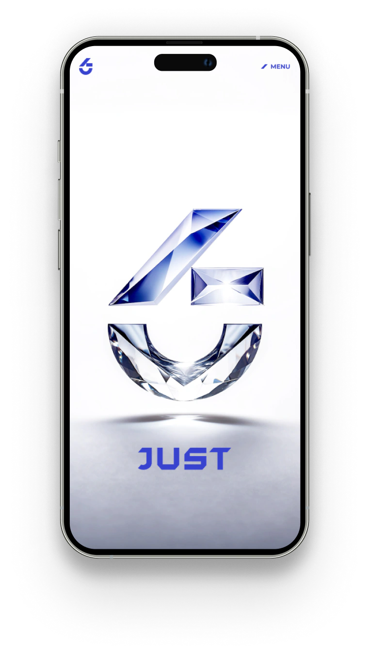 JUST ENTERTAINMENT 홈페이지 리뉴얼 Mobile · Homepage 화면